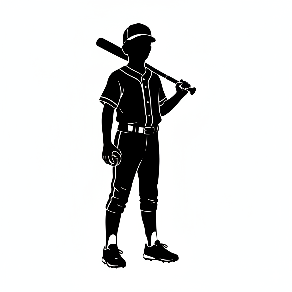 The MVP — Bat resting on shoulder, ball in the other hand